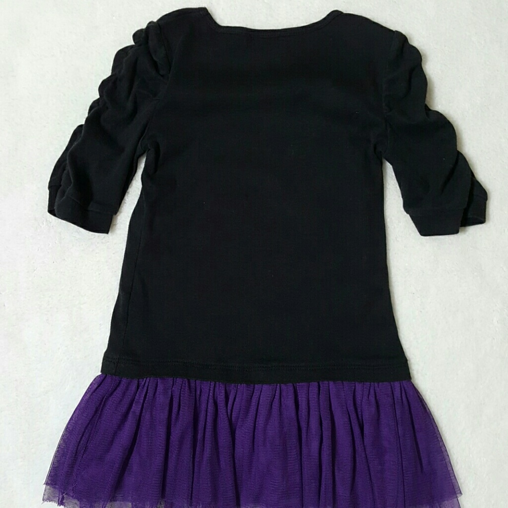 Girls Sequins&Glitter Graphic DressTulle Skirt, M - Picture 6 of 8